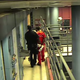 Kalief Browder being escorted by a jail guard before being tossed to the ground
The New Yorker screenshot